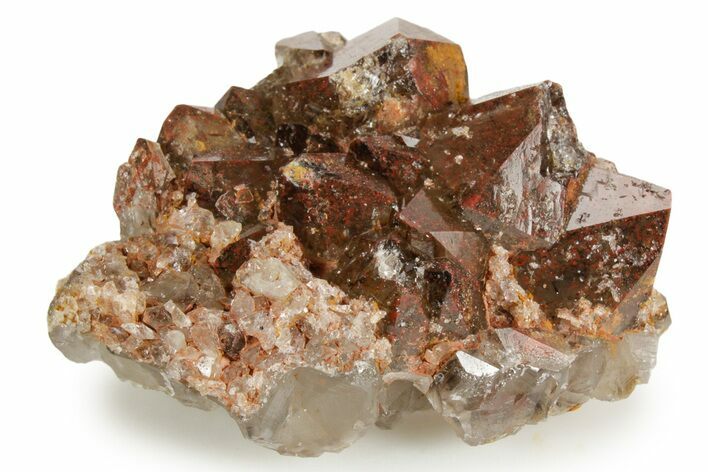 Thunder Bay Smoky Amethyst Cluster with Hematite - Canada #349937